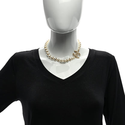 Chanel Pearl CC 100th Anniversary Necklace Light Gold 4 of 4