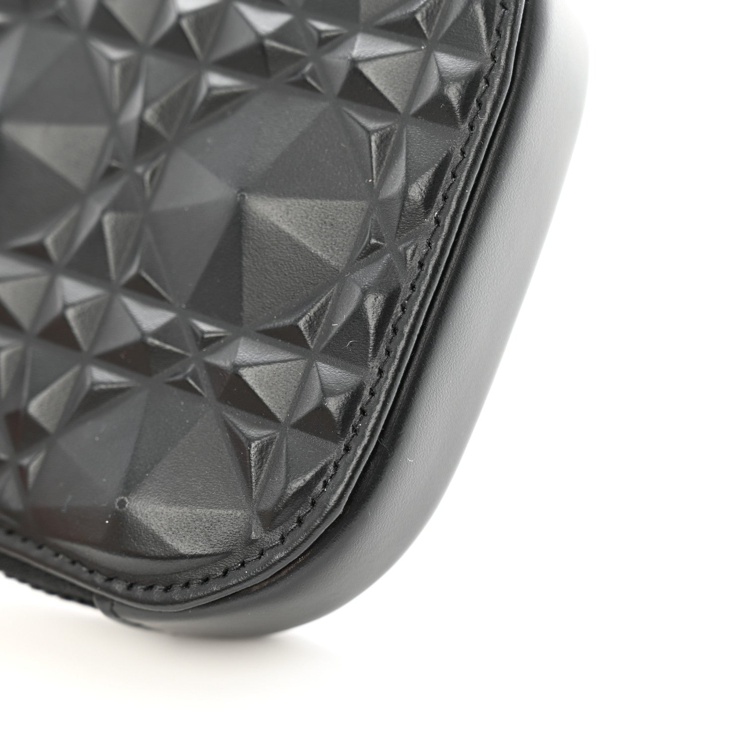 Christian Dior Calfskin Cannage Diamond Cannage Phone Holder Black 11 of 13