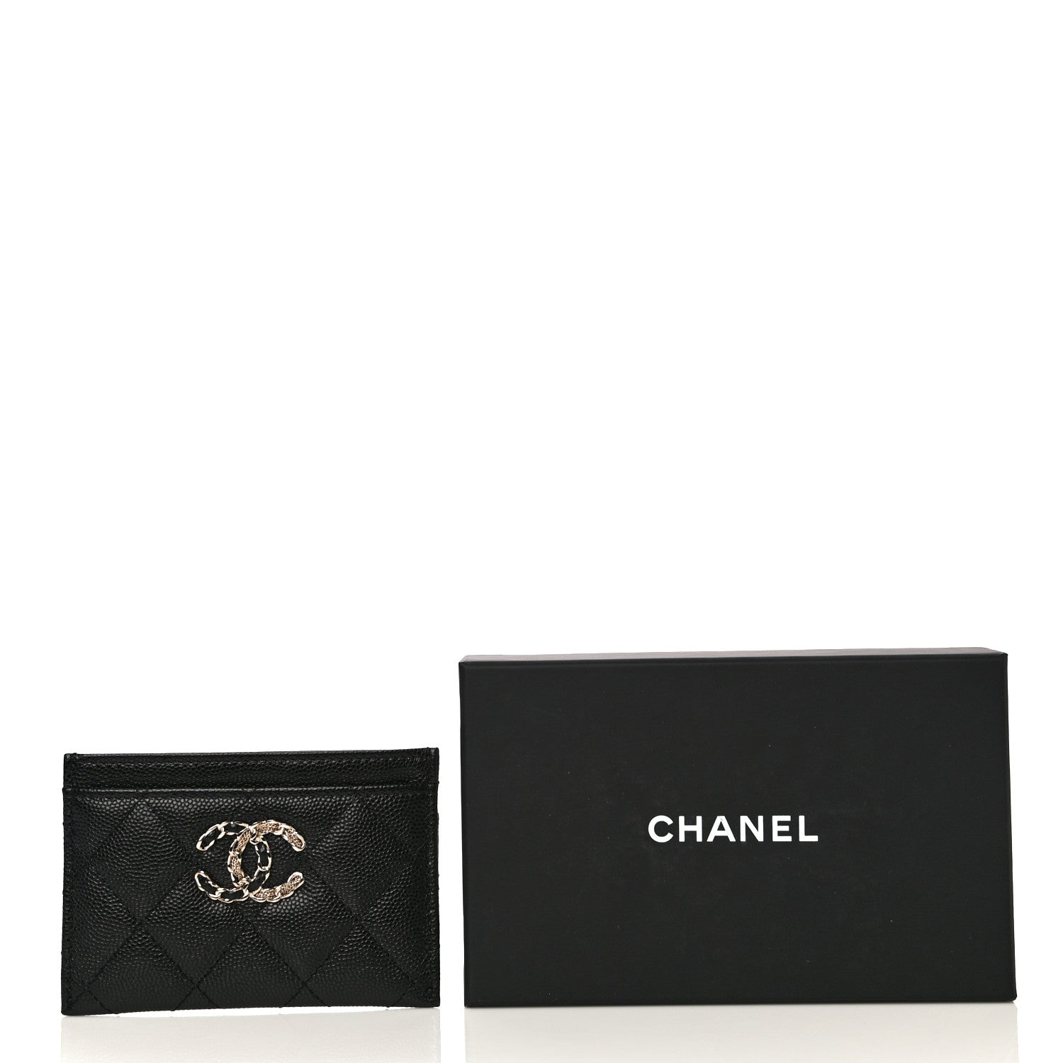 Chanel Caviar Quilted French New Wave Card Holder Black 11 of 11
