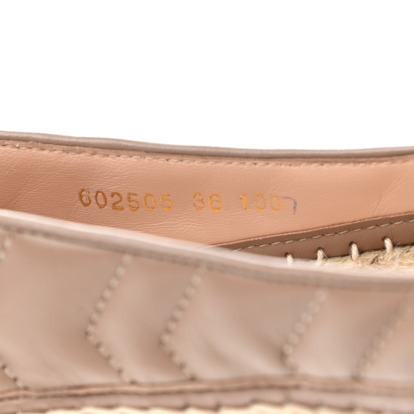 Nappa Matelasse GG Marmont Espadrilles 36 Porcelain Rose