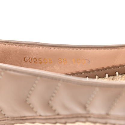 Gucci Nappa Matelasse GG Marmont Espadrilles 36 Porcelain Rose 9 of 10