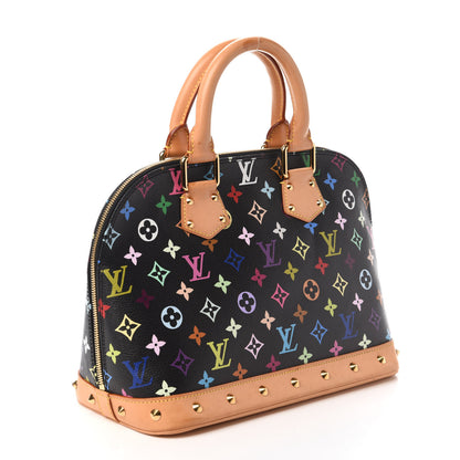 Louis Vuitton Monogram Multicolor Alma Black 3 of 9