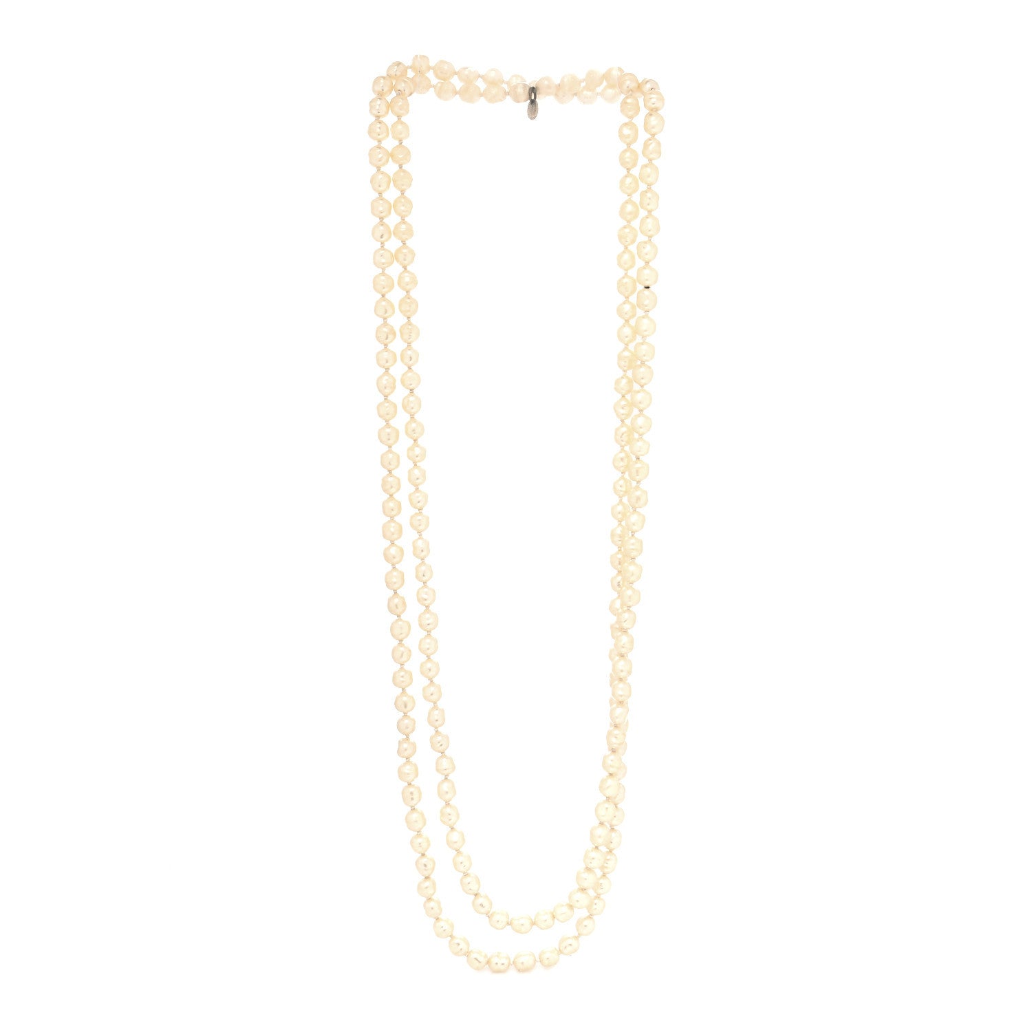 Chanel Pearl CC Long Necklace Gold 4 of 4