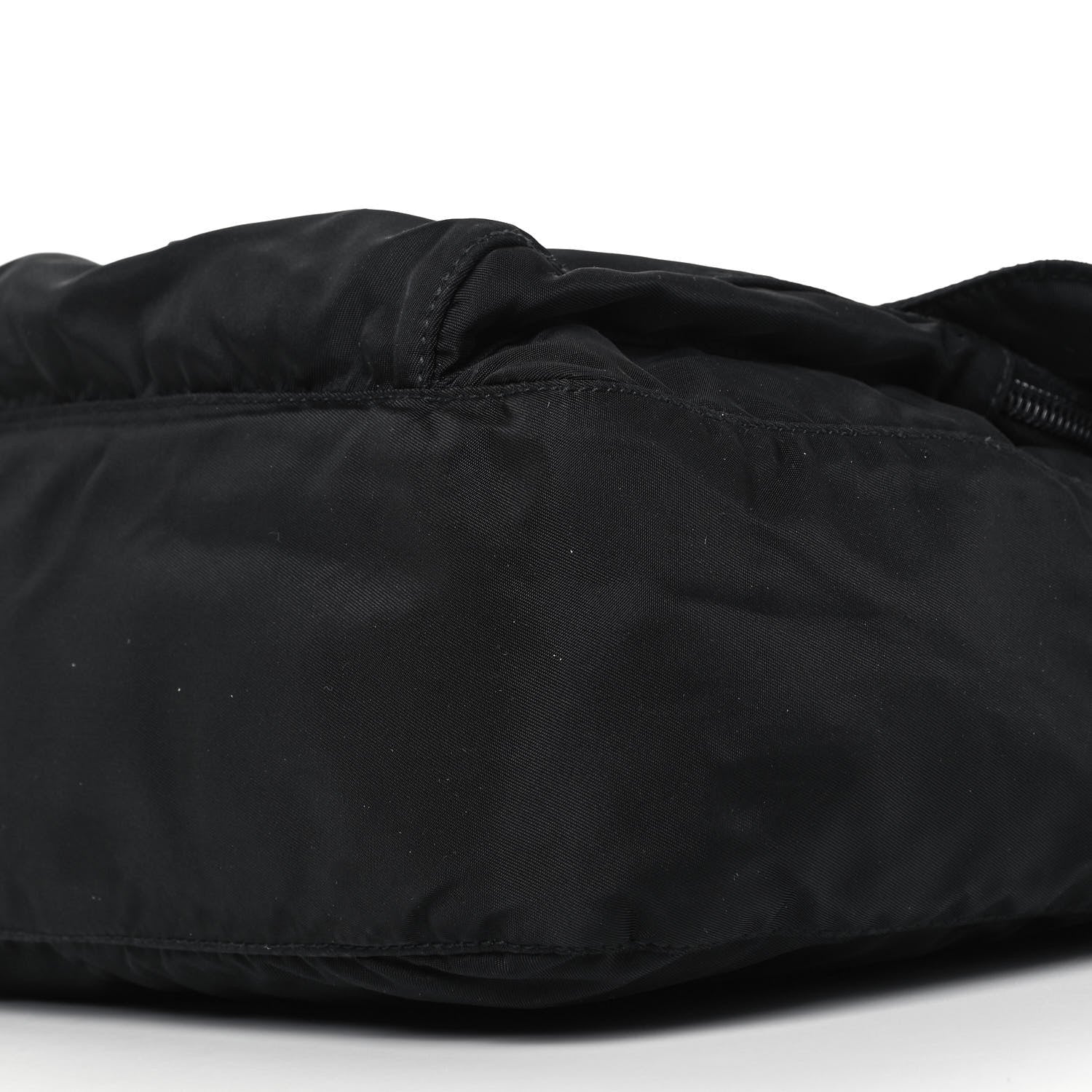 Prada Tessuto Nylon Single Buckle Messenger Bag Black 12 of 12
