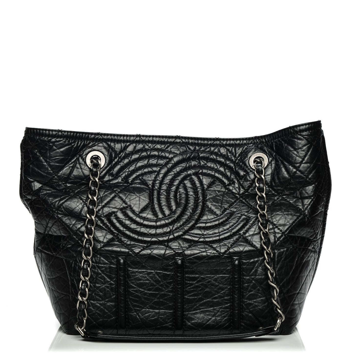 Calfskin Small Shopping In Moscow Tote Black