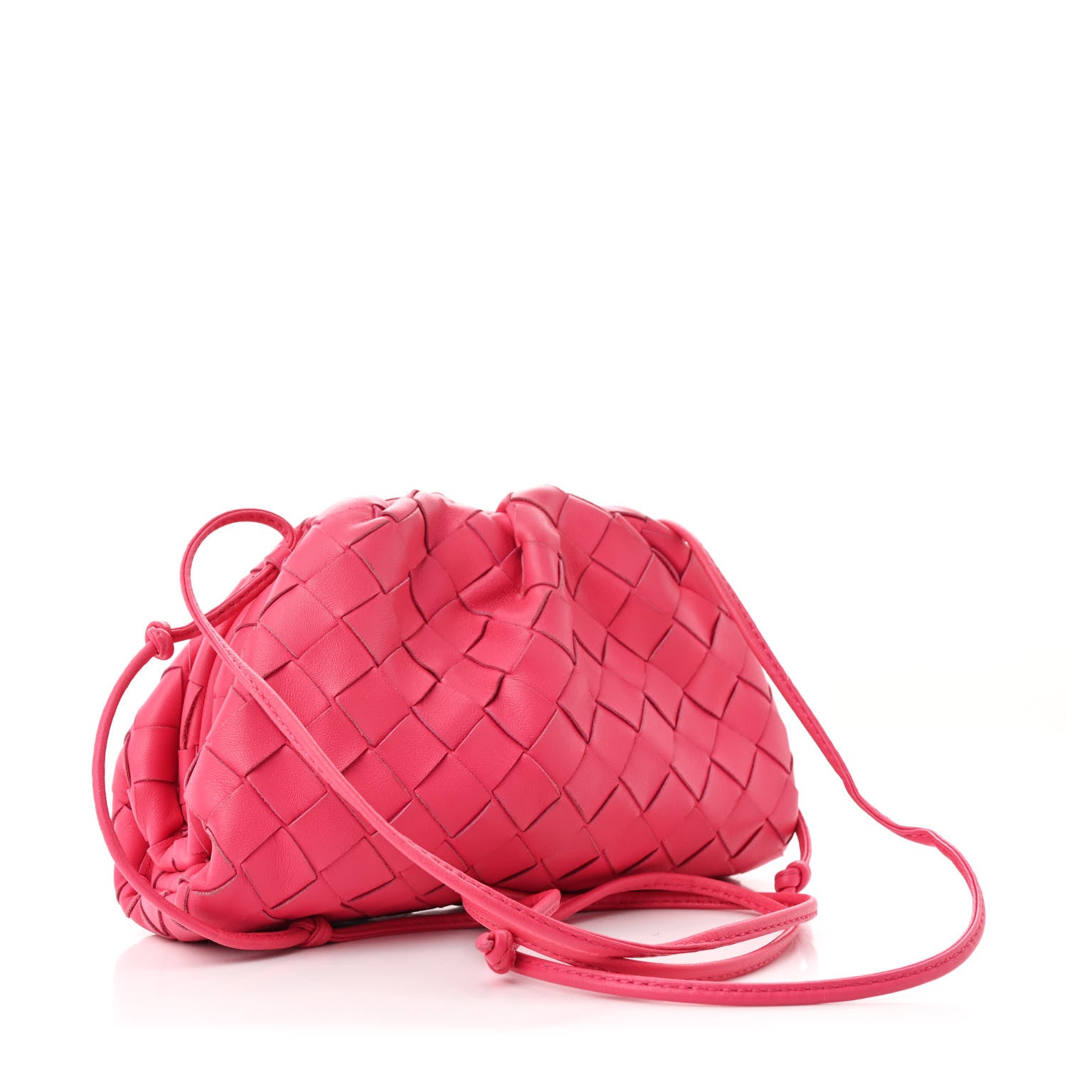Bottega Veneta Nappa Intrecciato The Mini Pouch Rosa Shock 3 of 10
