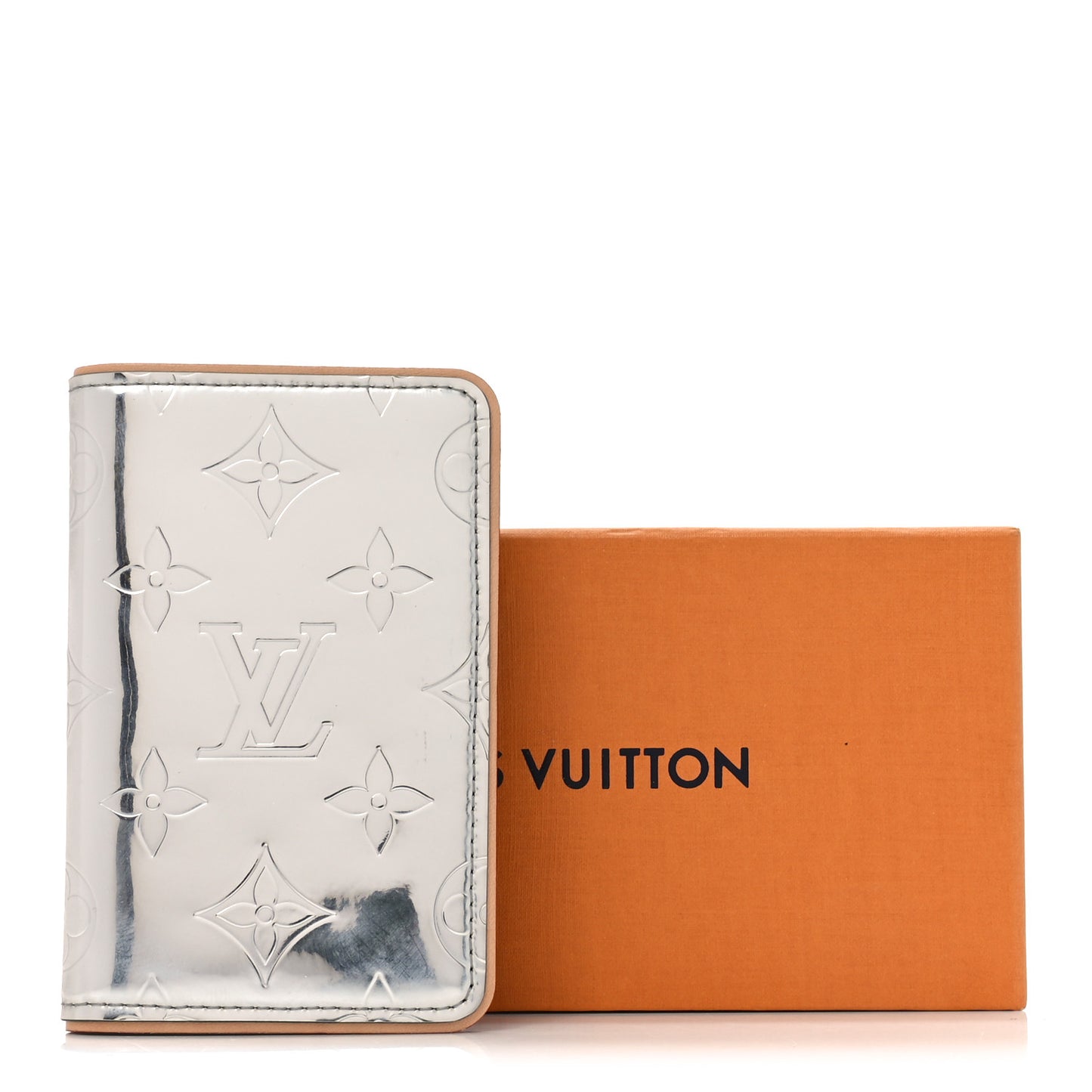 Monogram Mirror Slender Pocket Organizer