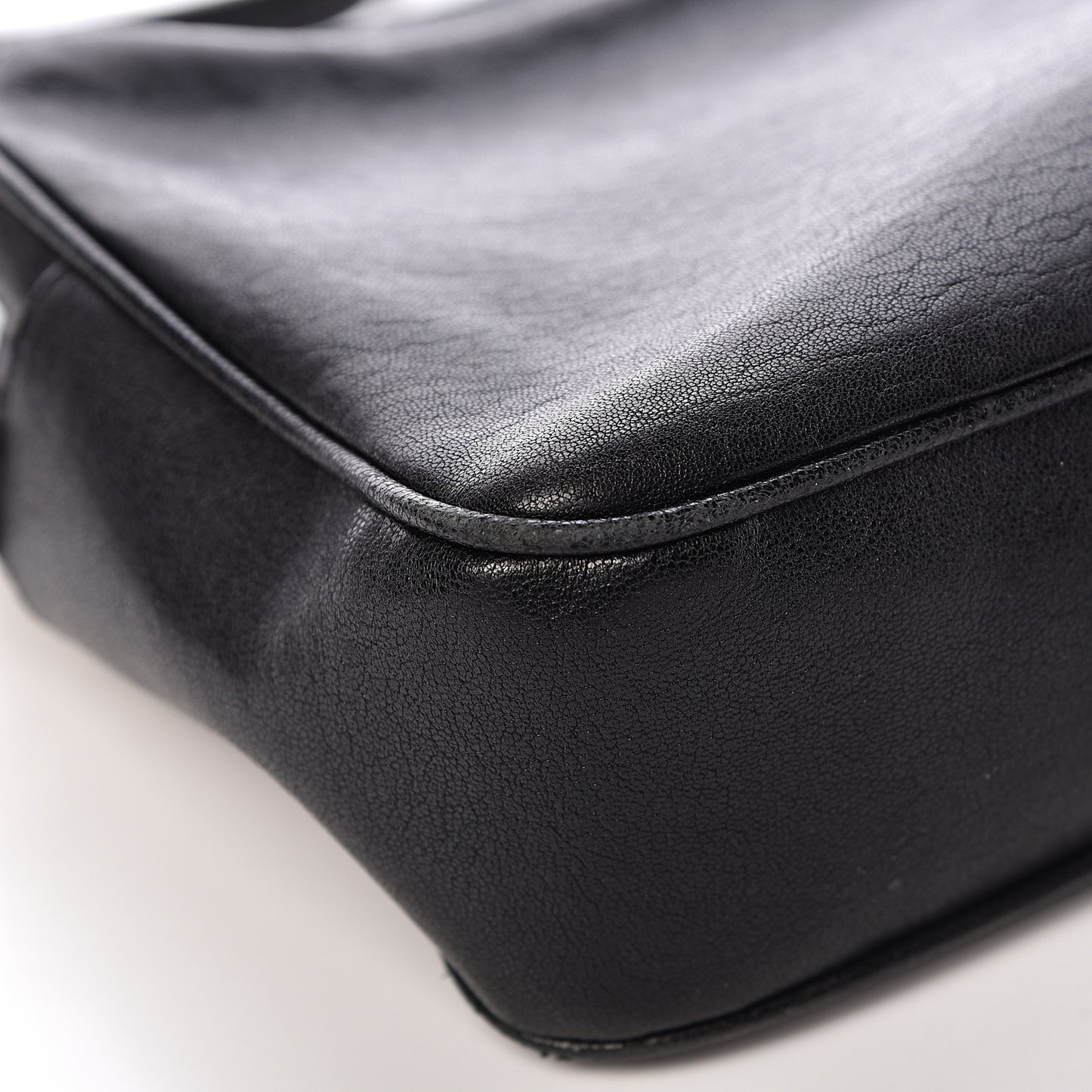 Lambskin Monogram Small Lou Camera Bag Black