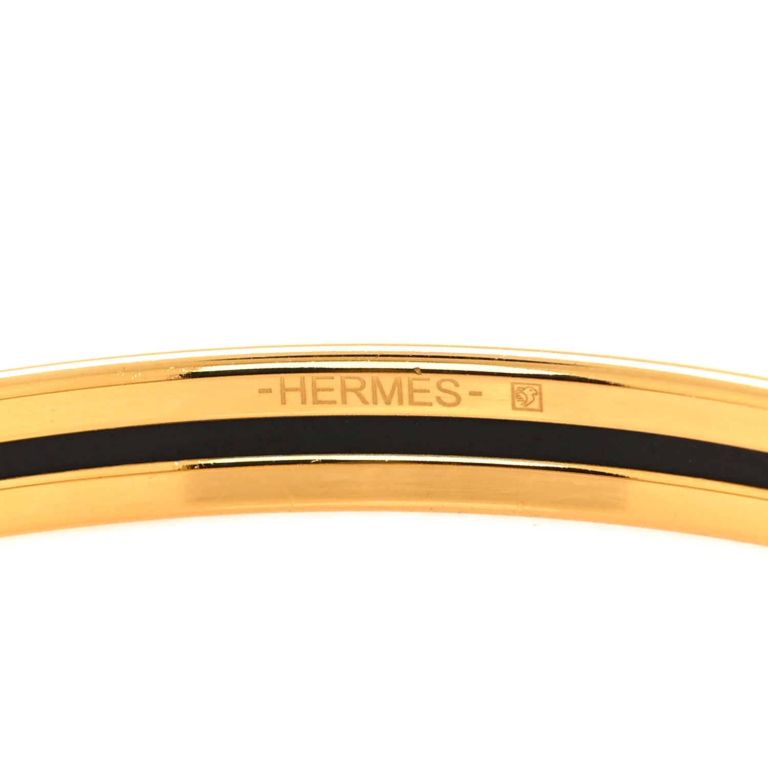 Hermes Enamel Uni Bangle White 4 of 6