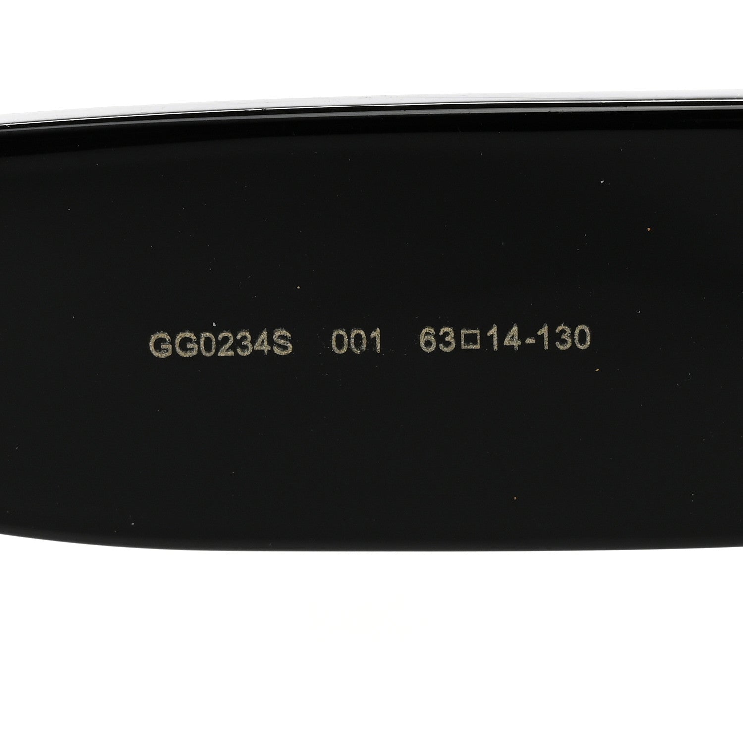 Gucci Acetate Pearl Rectangular Frame Sunglasses GG0234S Black 5 of 8