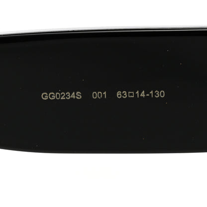 Gucci Acetate Pearl Rectangular Frame Sunglasses GG0234S Black 5 of 8