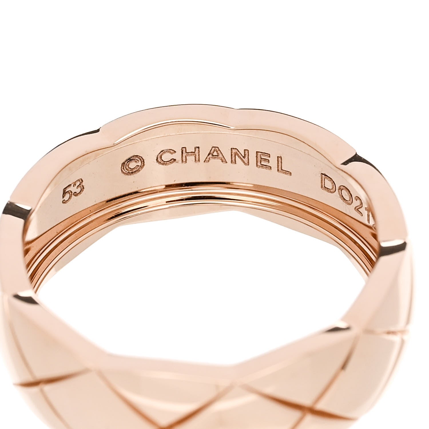 Chanel 18K Beige Gold Small Coco Crush Ring 53 6.5 4 of 6