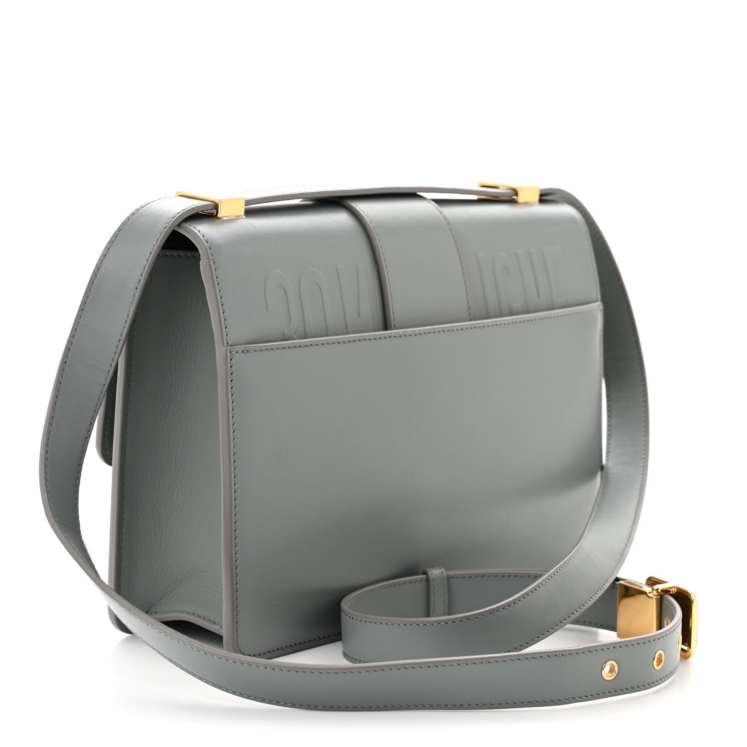 Christian Dior Smooth Calfskin 30 Montaigne Flap Bag Gray 3 of 10