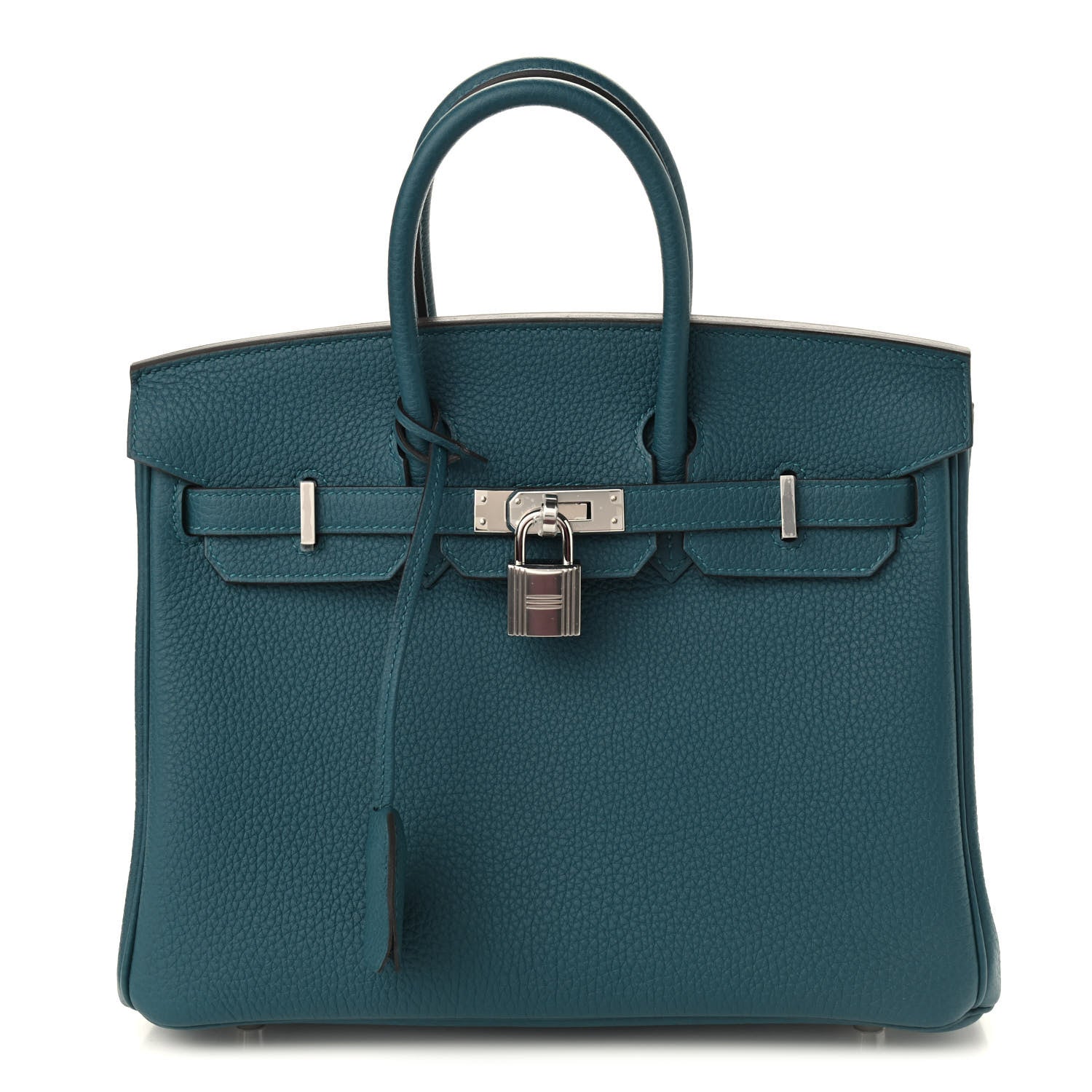 Hermes Togo Verso Birkin 25 Vert Bosphore Bleu Ocean 1 of 9