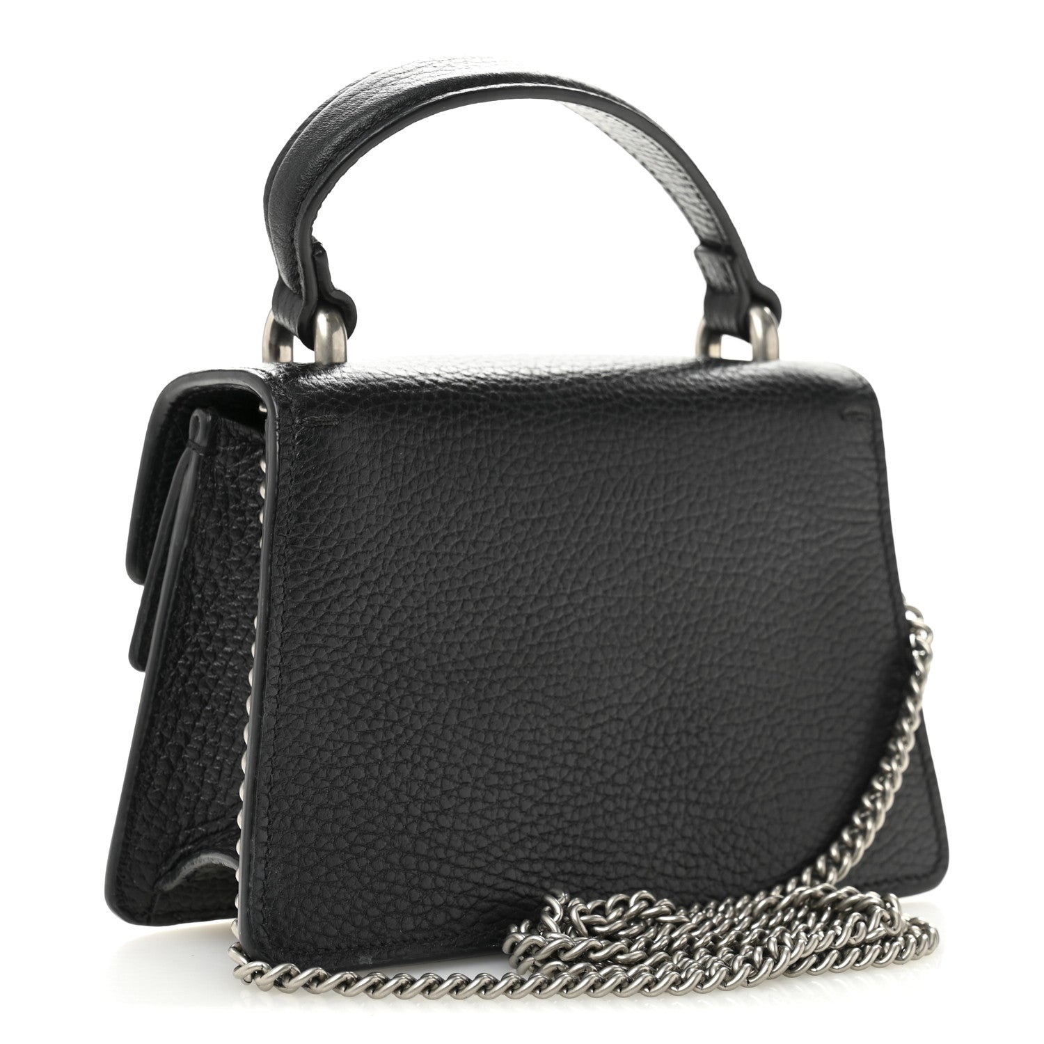 Gucci Dollar Calfskin Crystal Mini Dionysus Top Handle Bag Black Crystal 3 of 11