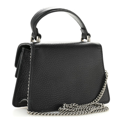 Gucci Dollar Calfskin Crystal Mini Dionysus Top Handle Bag Black Crystal 3 of 11