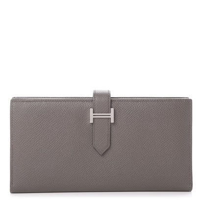 Hermes Epsom Bearn Gusset Wallet Etain 1 of 10