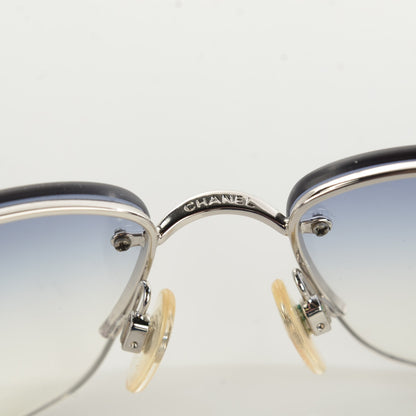 Chanel Crystal CC Sunglasses 4117-B Silver 5 of 7