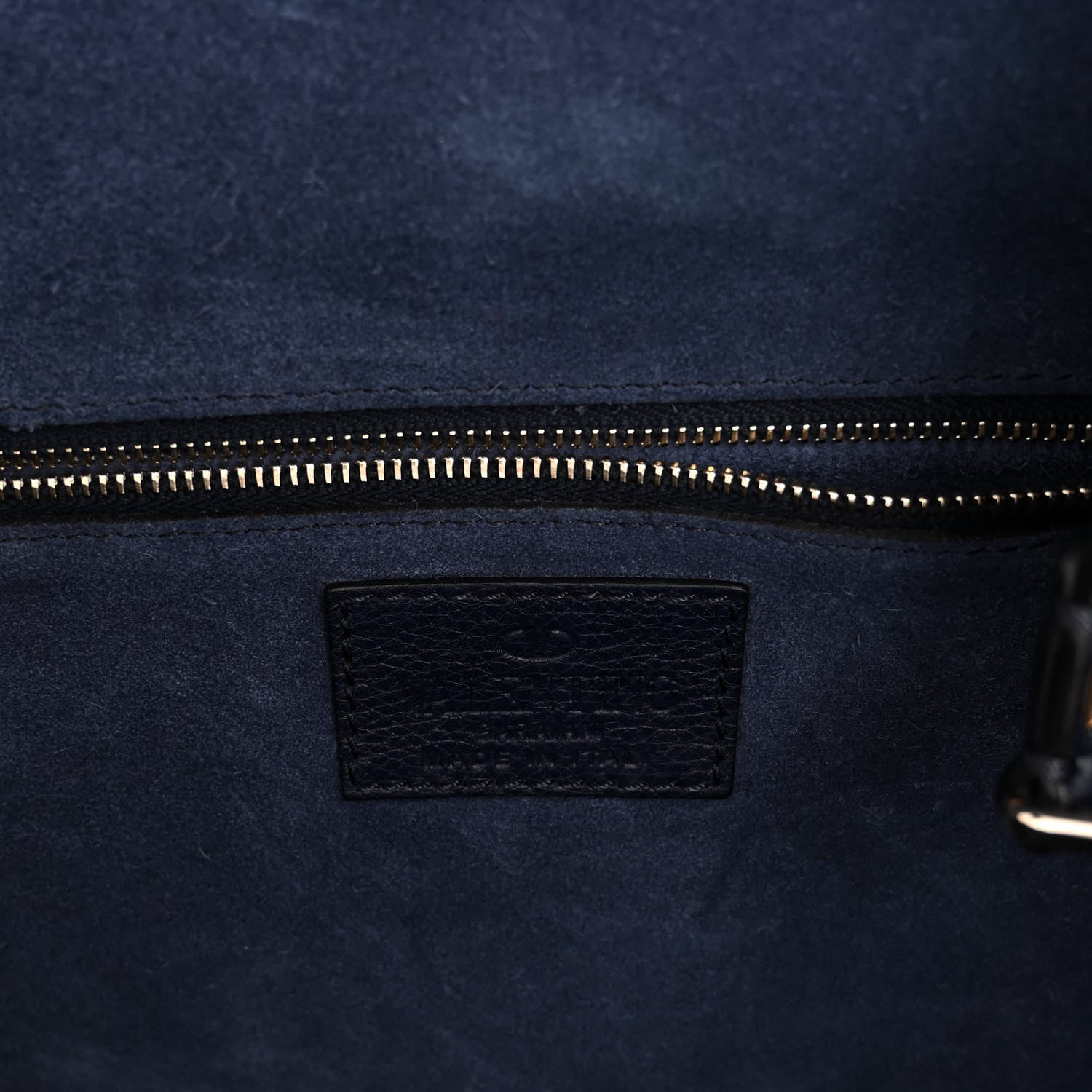 Valentino Garavani Pebbled Calfskin Rockstud Flip Lock Flap Messenger Satchel Marine 6 of 10