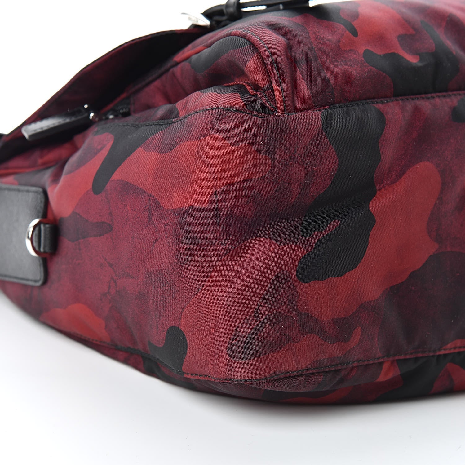 Prada Tessuto Nylon Camouflage Messenger Bag Bordeaux 10 of 12
