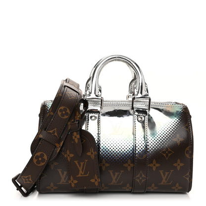 Louis Vuitton Metallic Nebula Monogram Keepall Bandouliere 25 Brown 1 of 9