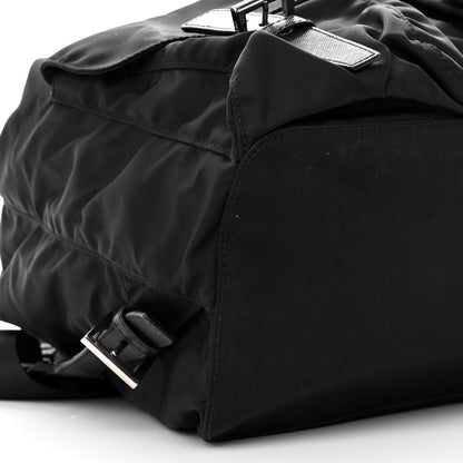 Prada Tessuto Nylon Saffiano Medium Backpack Black 7 of 8