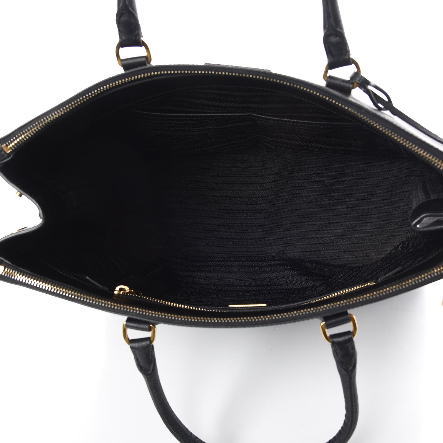 Prada Saffiano Lux Extra Large Galleria Double Zip Tote Black 5 of 10