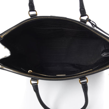 Prada Saffiano Lux Extra Large Galleria Double Zip Tote Black 5 of 10