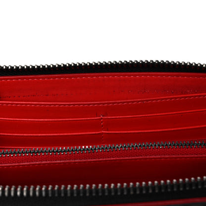 Christian Louboutin Calfskin Panettone Spiked Zip Around Wallet Black 12 of 13