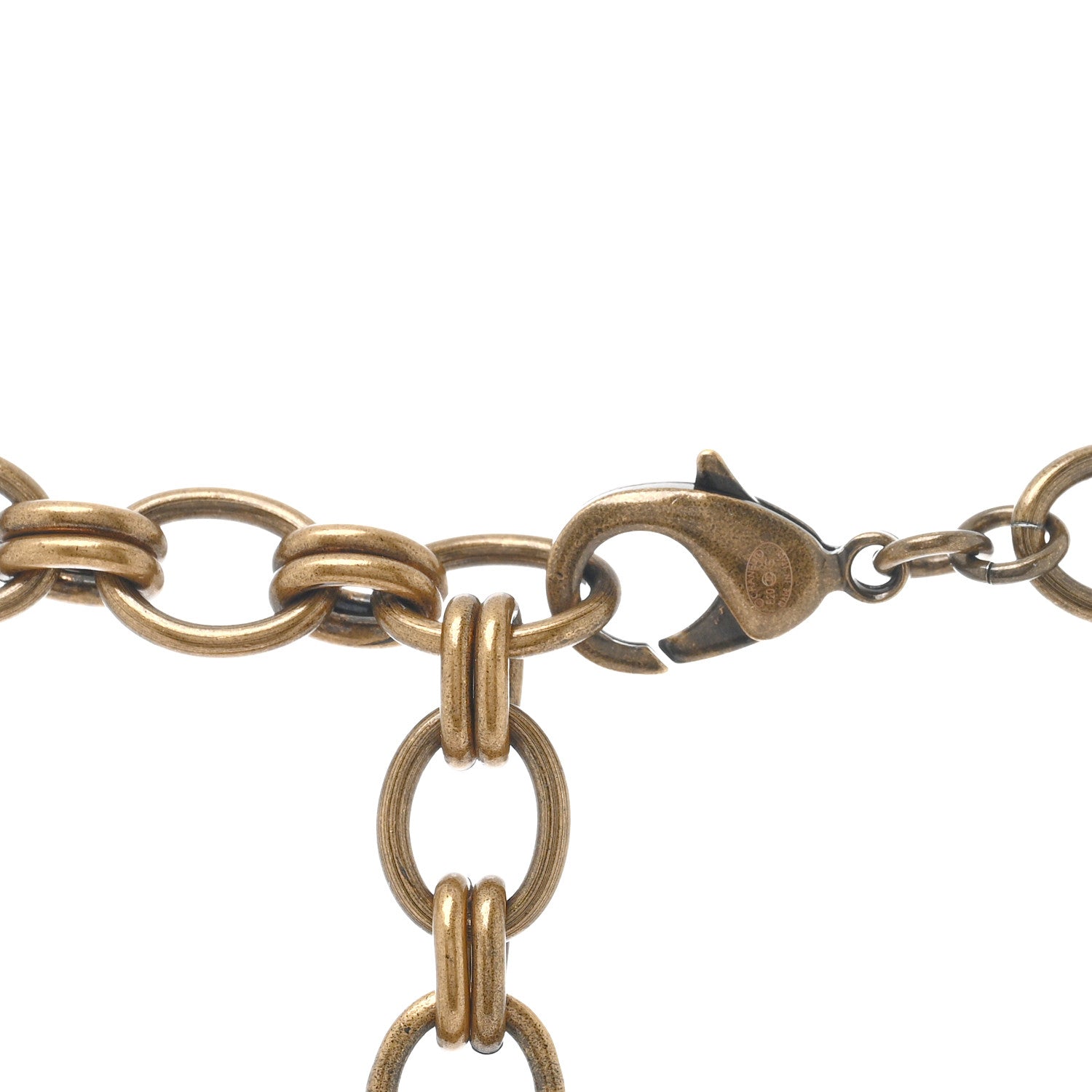 Chanel Crystal City of Lights Letter Chain Necklace Gold 4 of 5