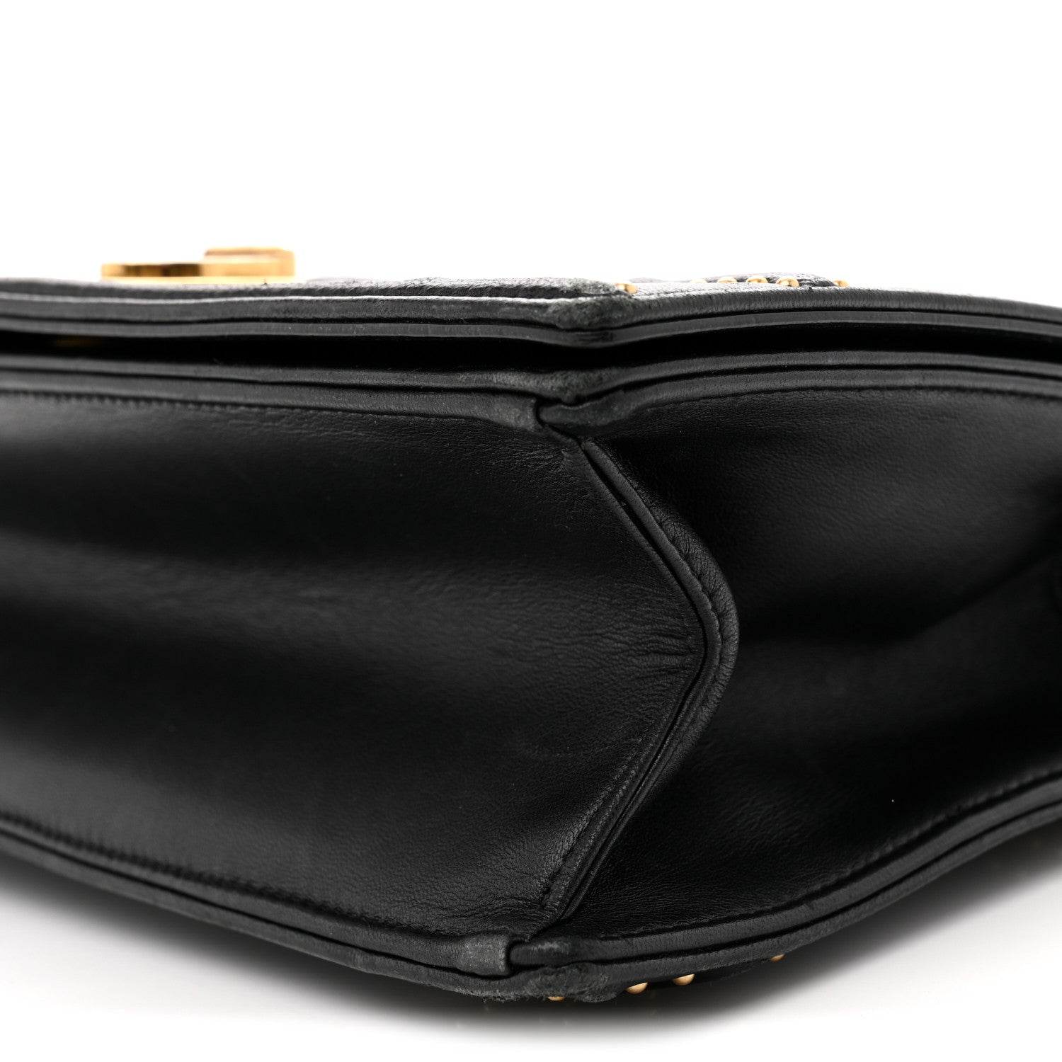 Christian Dior Lambskin Studded Medium Diorama Flap Bag Black 10 of 14