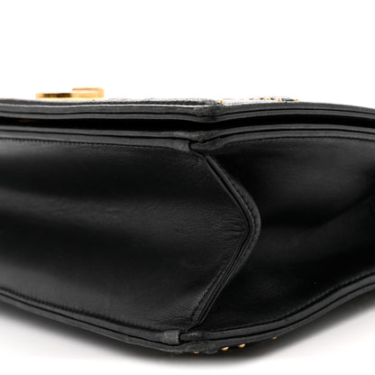Christian Dior Lambskin Studded Medium Diorama Flap Bag Black 10 of 14