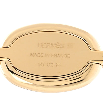 Hermes Metal Enamel Mini Maillon Pendant Necklace Black 5 of 7