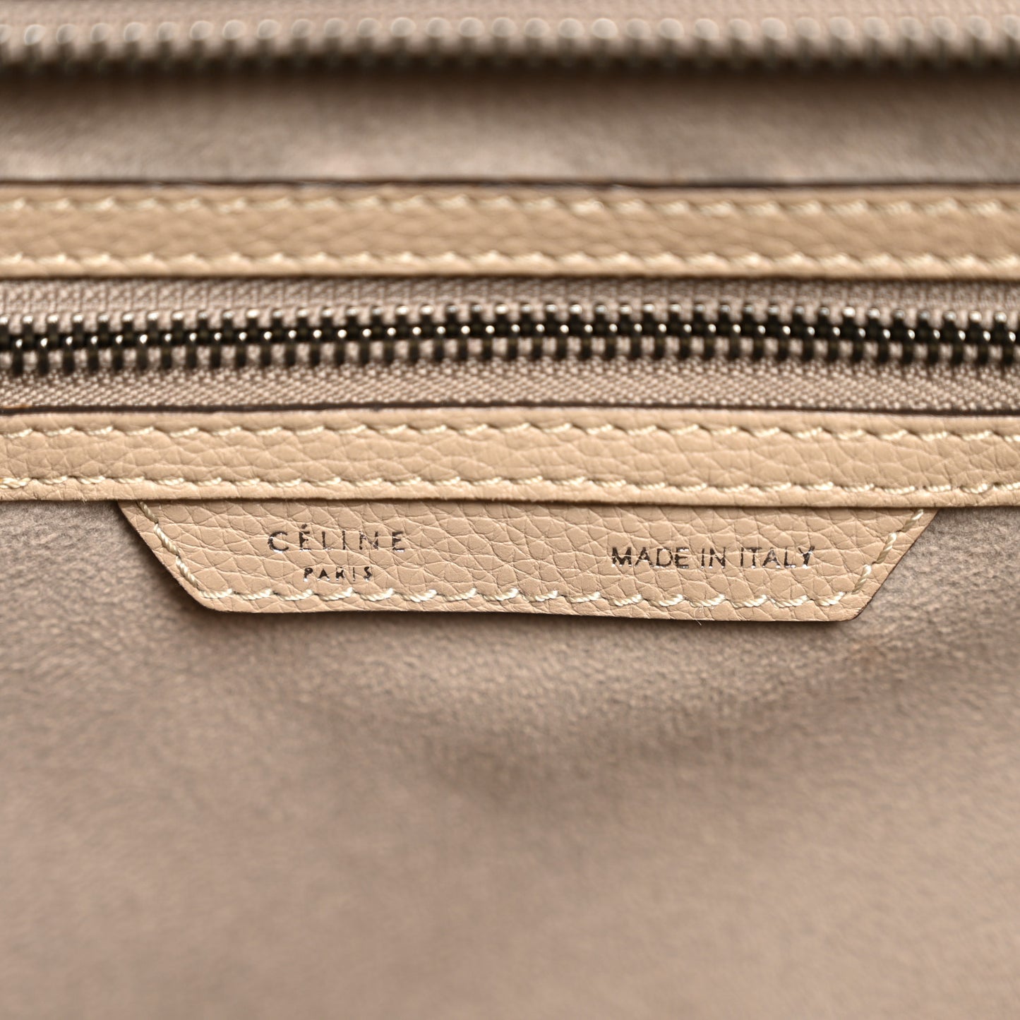 Drummed Calfskin Mini Luggage Dune