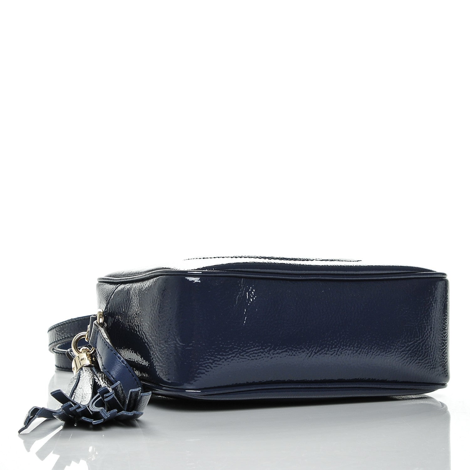 Gucci Vernice Naplack Small Soho Disco Bag Uniform Blue 4 of 7