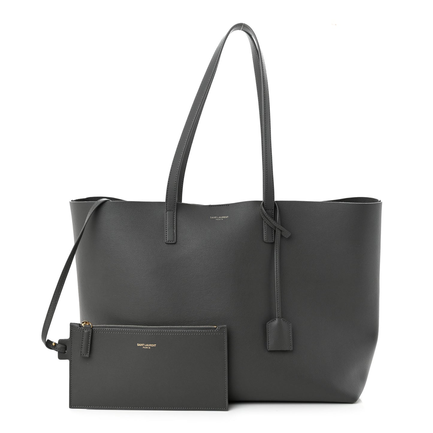 Calfskin Large Shopping Tote Storm