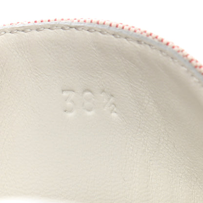 Hermes Canvas Calfskin Deep Sneakers 38.5 Framboise White 9 of 11