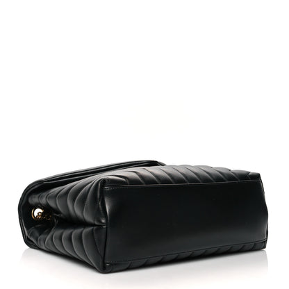 Saint Laurent Calfskin Y Quilted Monogram Medium Loulou Chain Satchel Black 4 of 13