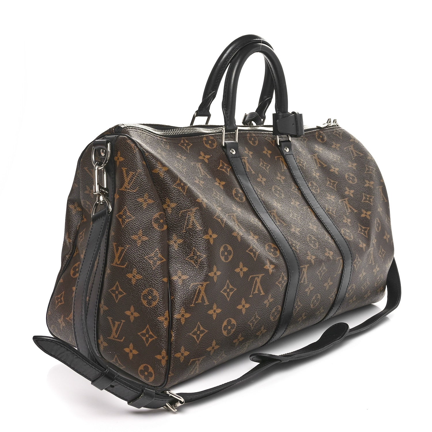 Louis Vuitton Monogram Macassar Keepall Bandouliere 45 3 of 11