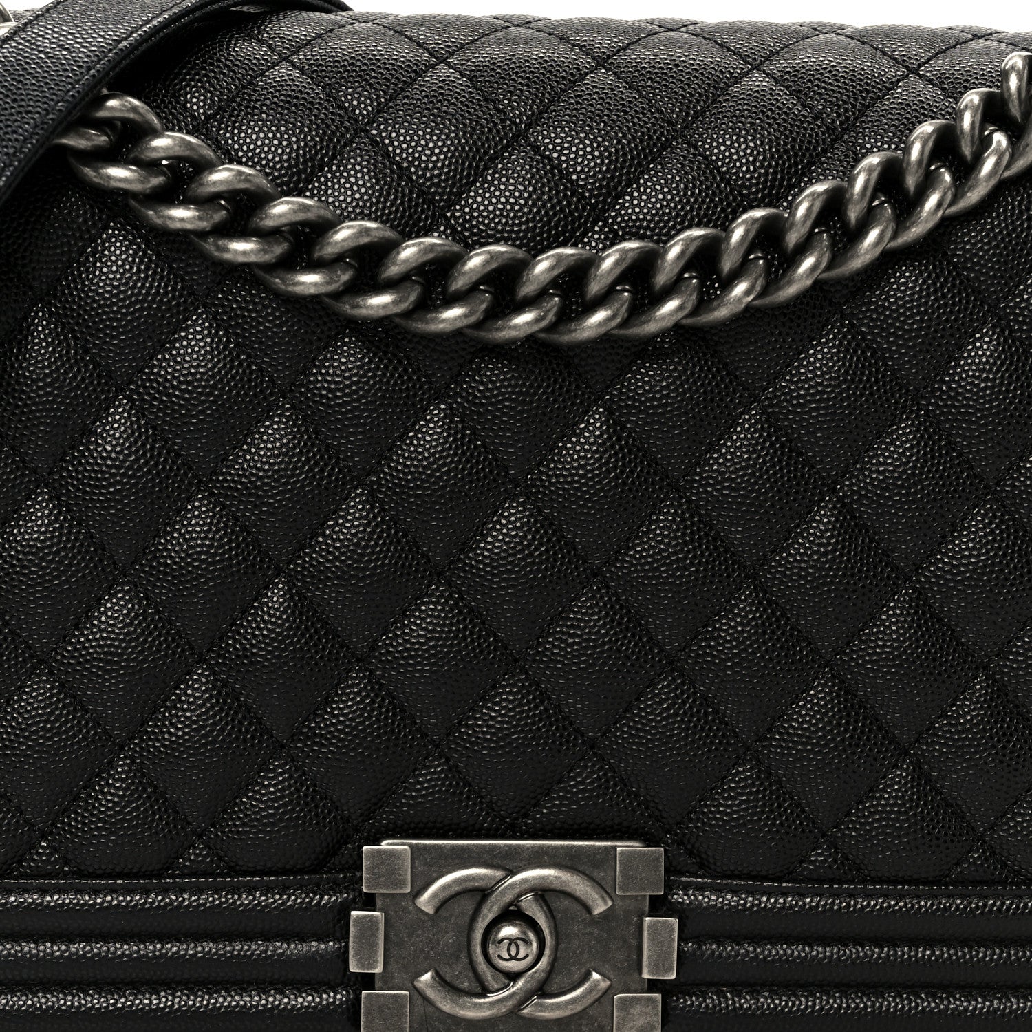 Chanel Caviar Quilted New Medium Boy Flap Black 8 of 10