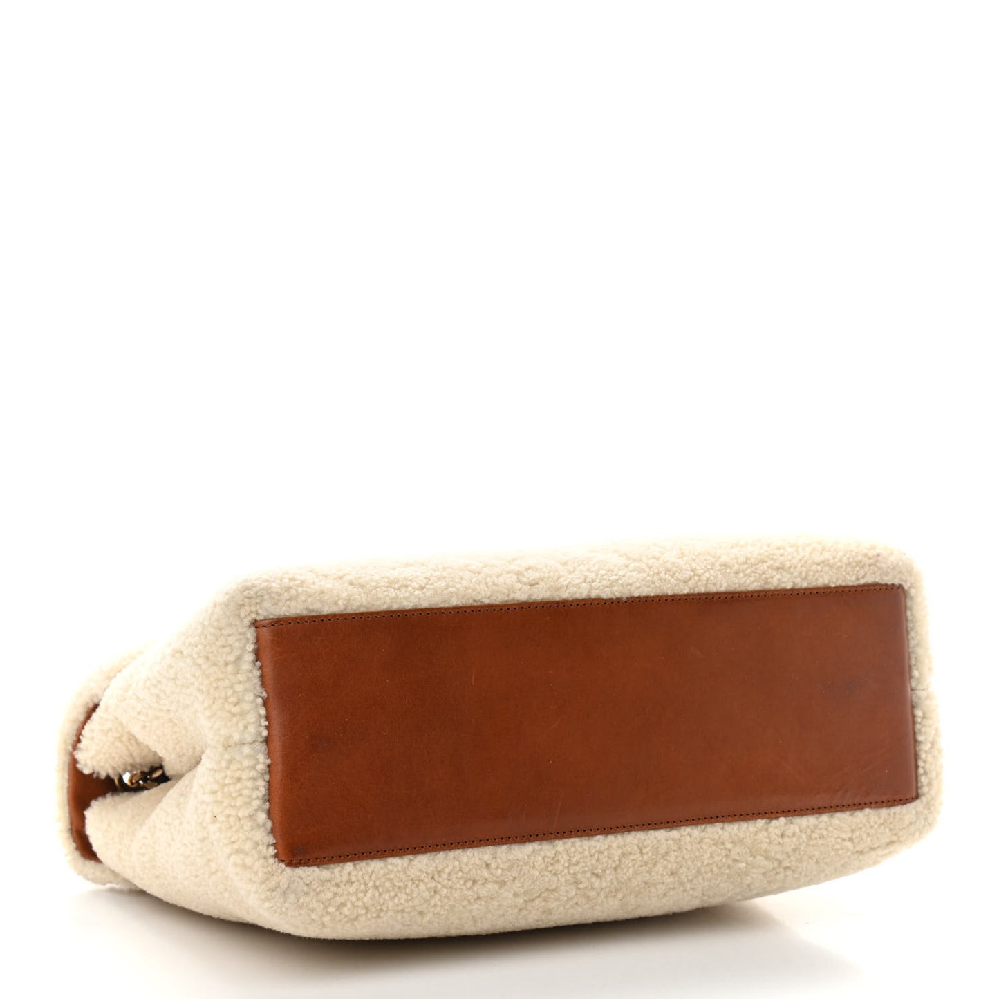 Shearling Medium Loulou Shoulder Bag Natural