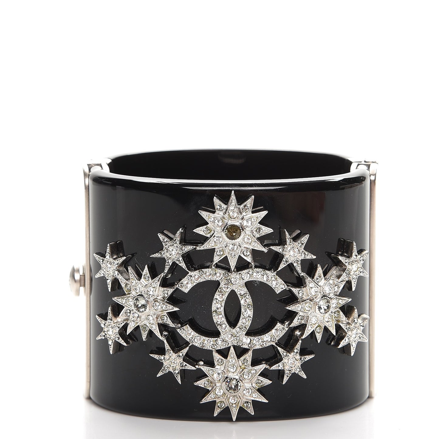 Resin Crystal Star CC Cuff Black