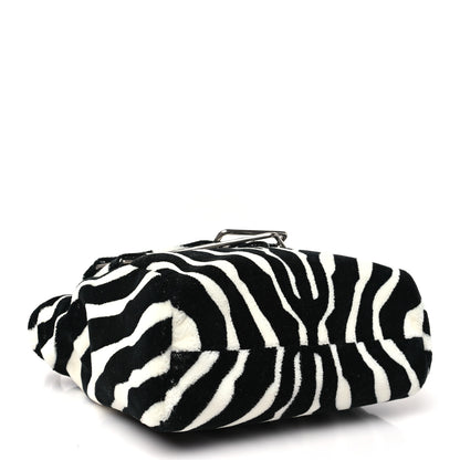 Bottega Veneta Tufted Zebra Clip Bag Black White 4 of 10