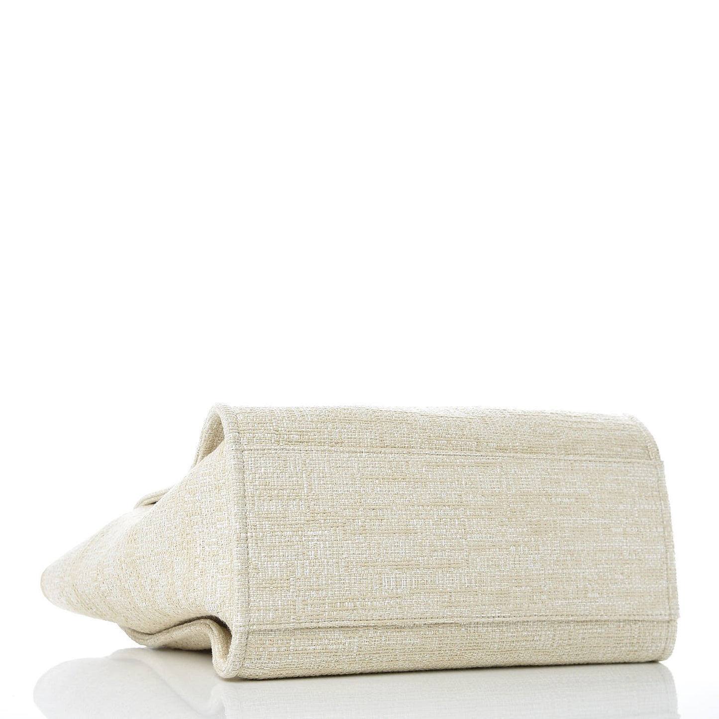 Woven Straw Raffia Large Deauville Tote Light Beige