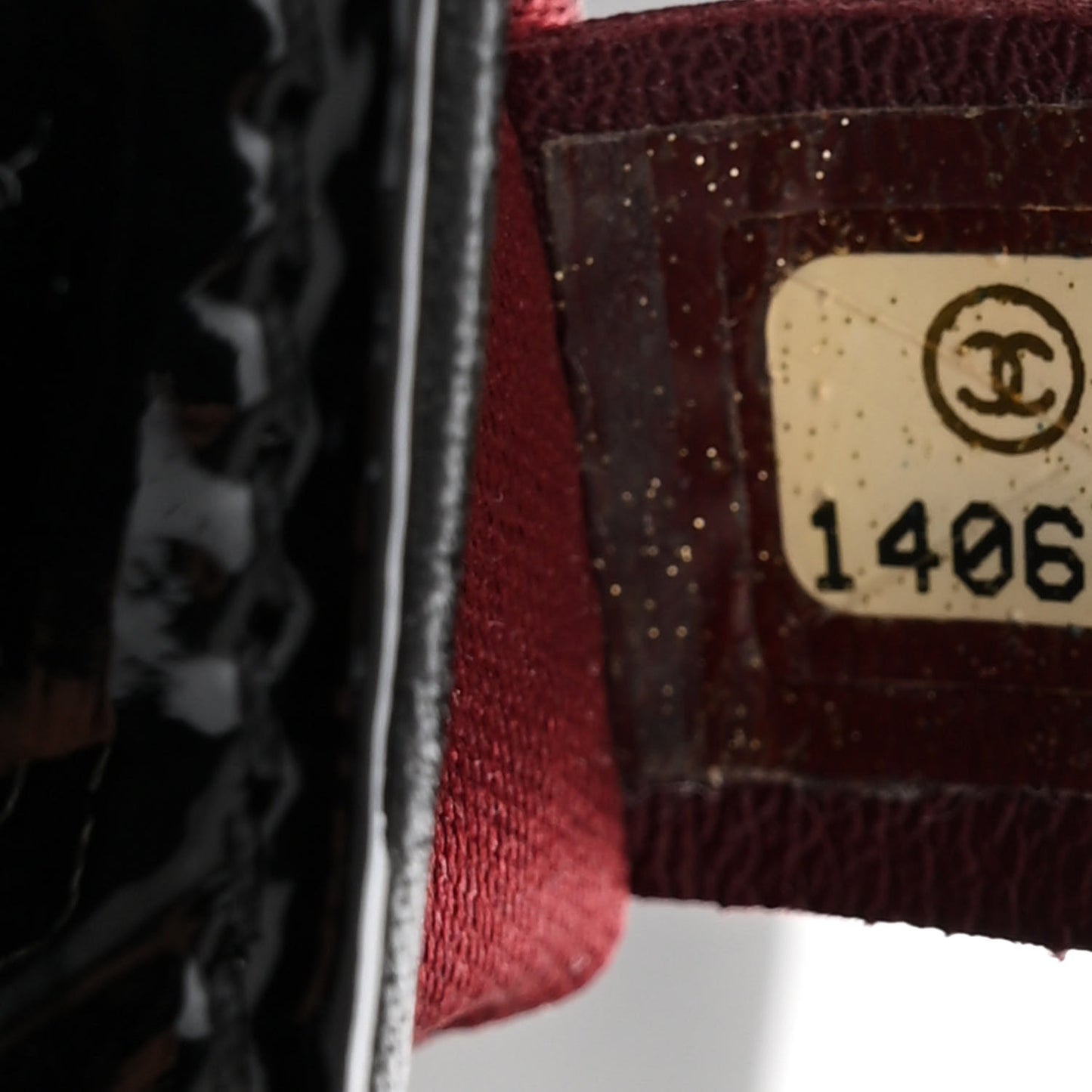 Patent Medium Lucky Symbols Flap Black