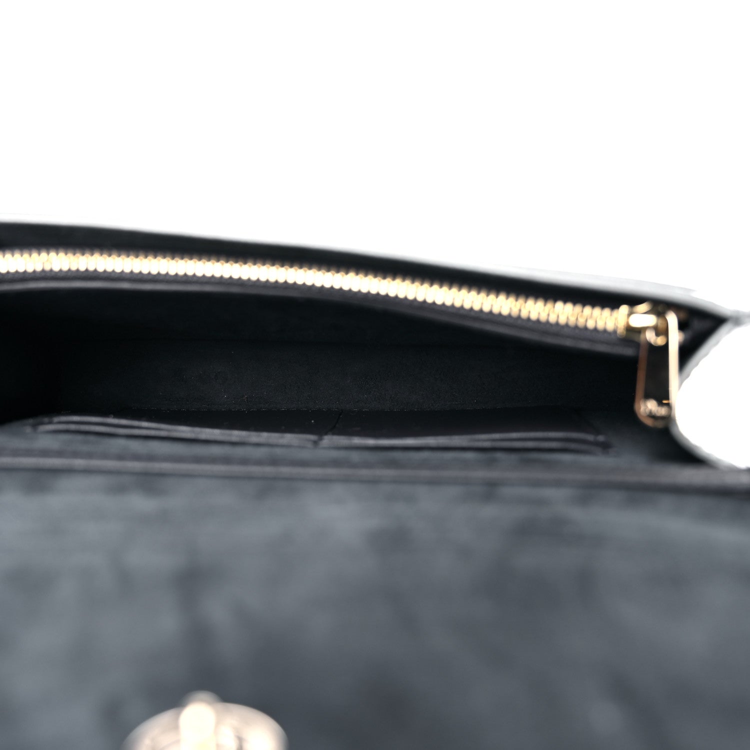 Christian Dior Metallic Patent Micro-Cannage 30 Montaigne 2 in 1 Pouch Silver 4 of 8