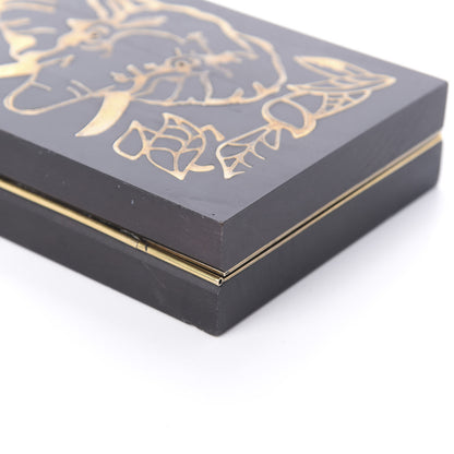 Valentino Garavani Wood Elephant Minaudiere Clutch Black 9 of 9