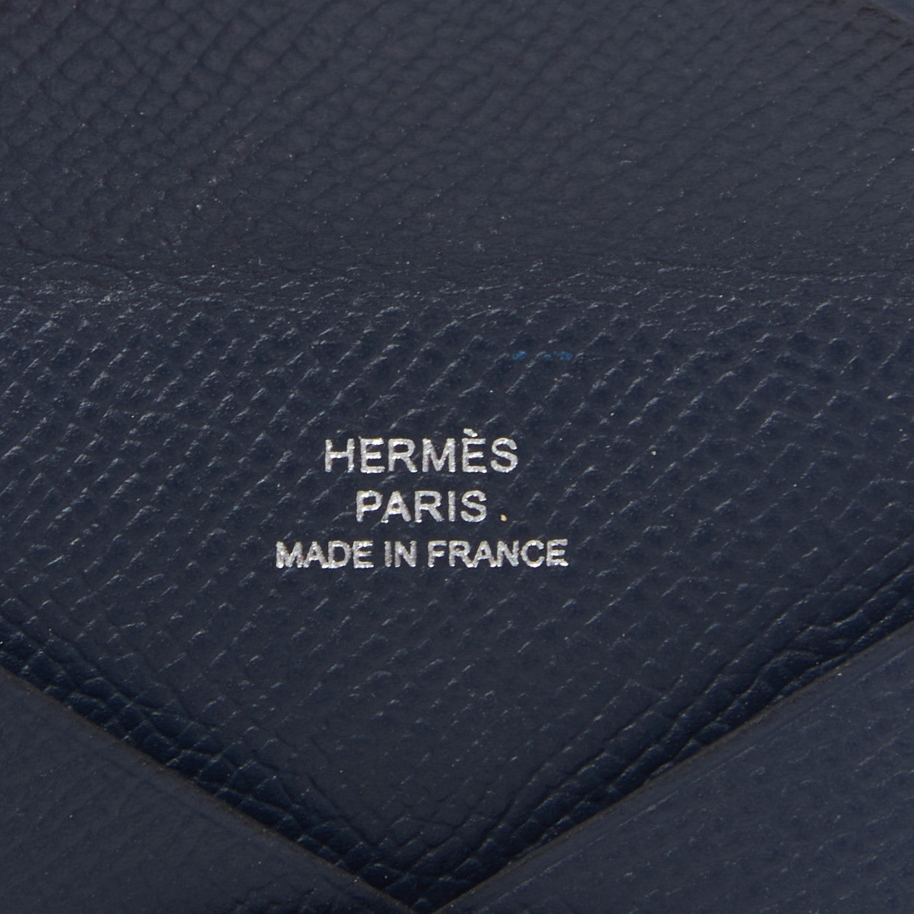 Hermes Epsom Calvi Card Case Bleu Nuit 7 of 7