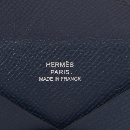 Hermes Epsom Calvi Card Case Bleu Nuit 7 of 7