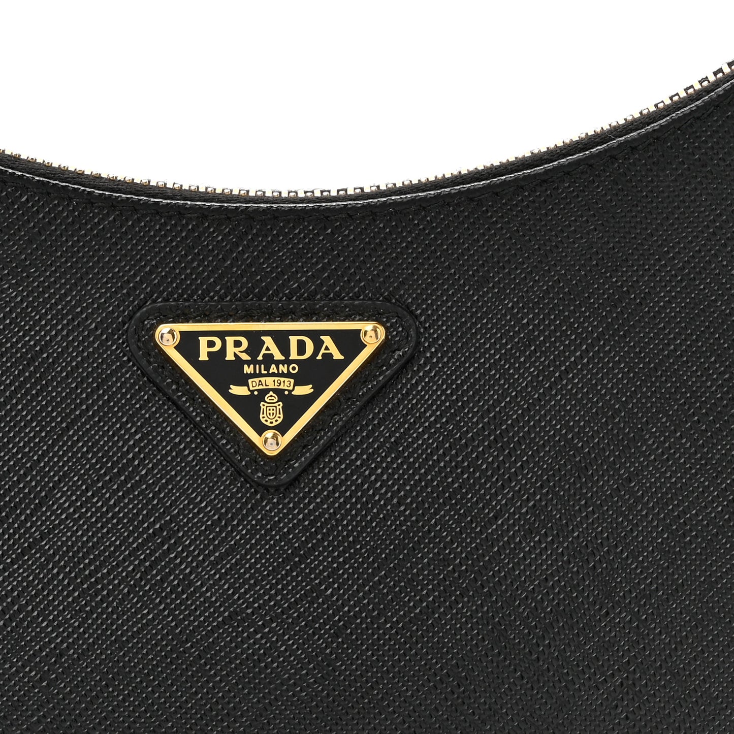 Saffiano Lux Re-Edition 2005 Shoulder Bag Black